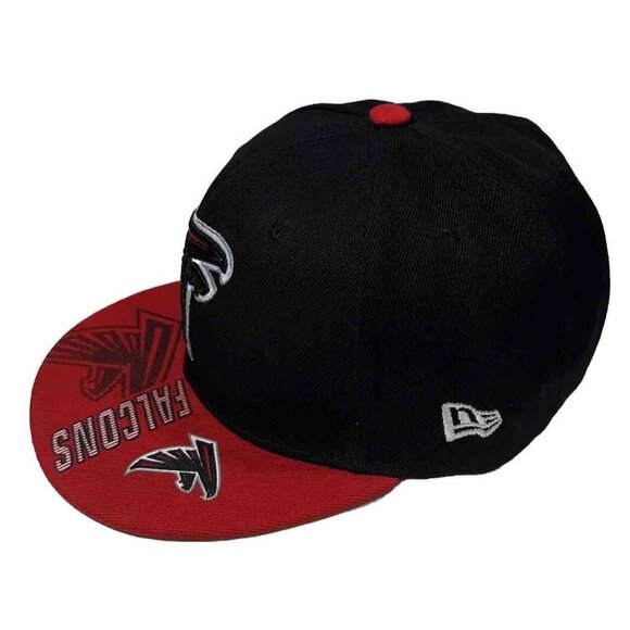 New Era Atlanta Falcons Snapback Hat Cap Flat Brim With Logo 9Fifty NFL Football - Picture 2 of 8
